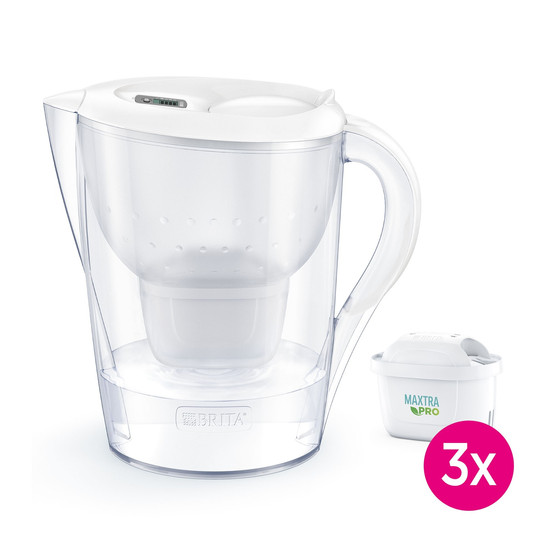 Brita Marella XL 3,5 L Maxtra Pro (fehér) vízszűrő kancsó induló csomag 3 db szűrőbetéttel